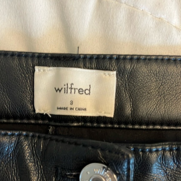 Wilfred Melina Pants faux vegan black leather. Size 8 Streetwear edgy minimalis… - Picture 8 of 13